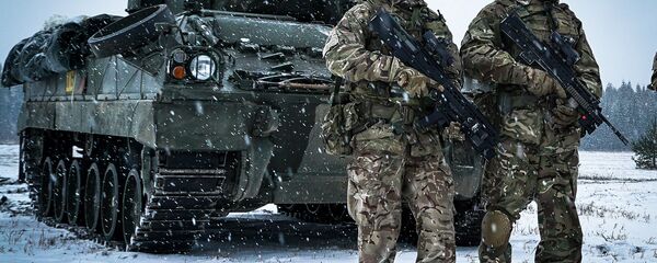 Британски војници на војним вежбама у Естонији - Sputnik Србија