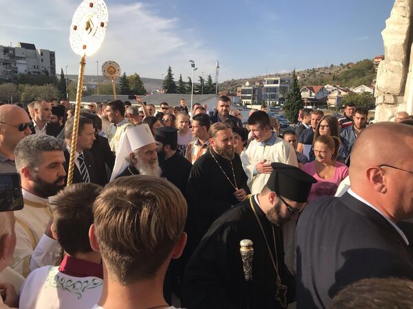 Патријарх Иринеј у Подгорици Патријарх Иринеј у Подгорици - Sputnik Србија