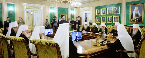 Zasedanje Svetog sinoda Ruske pravoslavne crkve Zasedanje Svetog sinoda Ruske pravoslavne crkve - Sputnik Srbija