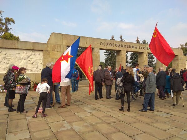 Обележавање годишњице ослобођења Београда Обележавање годишњице ослобођења Београда - Sputnik Србија