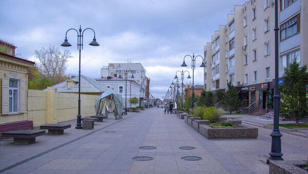 Једно од шеталишта у Омску у ком се налази неколико музеја. - Sputnik Србија