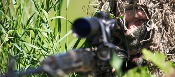 Снајпериста на војним вежбама у Краснодару - Sputnik Србија