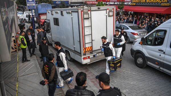 Forenzičari u Istanbulu na mestu otkrića automobila koji je pripadao konzulatu Saudijske Arabije - Sputnik Srbija