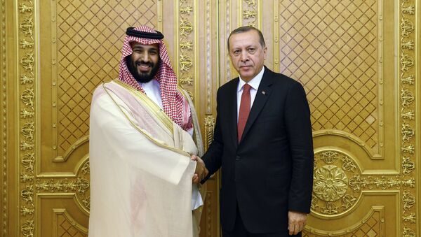 Redžep Tajip Erdogan i princ Muhamed bin Salman - Sputnik Srbija