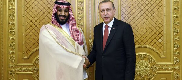 Redžep Tajip Erdogan i princ Muhamed bin Salman - Sputnik Srbija
