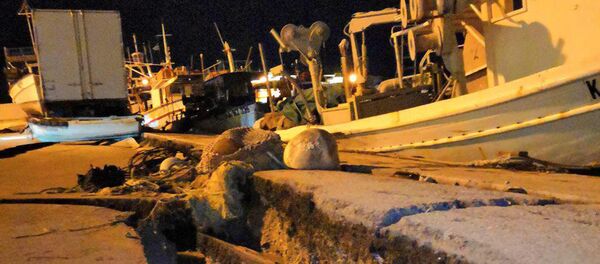 Luka u Zakintosu oštećena u zemljotresu Luka u Zakintosu oštećena u zemljotresu - Sputnik Srbija