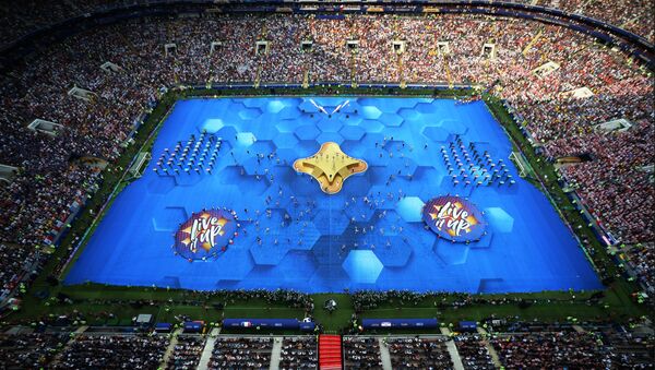 Svečana ceremonija zatvaranja Svetskog prvenstva u fudbalu 2018. na stadionu Lužnjiki u Moskvi - Sputnik Srbija
