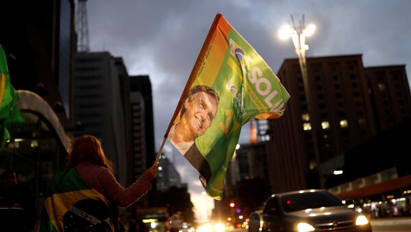 Pristalice desničara Žaira Bolsonara, koji je pobedio na predsedničkim izborima u Brazilu - Sputnik Srbija