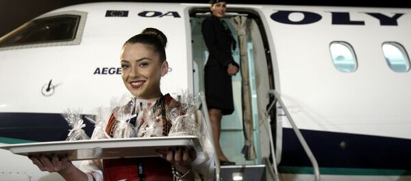 Први грчки авион који је слетео у Скопље после 10 година Први грчки авион који је слетео у Скопље после 10 година - Sputnik Србија