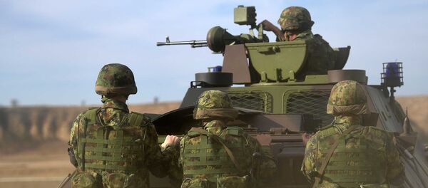 Provera pripremljenosti 5. bataljona vojne policije za vežbu „Vek pobednika 1918-2018“ Provera pripremljenosti 5. bataljona vojne policije za vežbu „Vek pobednika 1918-2018“ - Sputnik Srbija