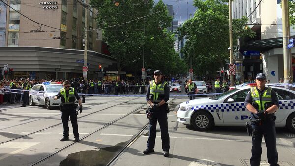 Полиција на месту напада у центру Мелбурна - Sputnik Србија