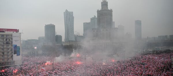 Марш независности у Варшави поводом обележавања стогодишњице независности Пољске - Sputnik Србија