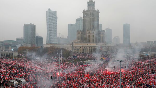 Proslava stote godišnjice nezavisnosti Poljske u Varšavi. - Sputnik Srbija