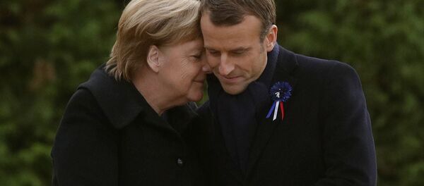 Немачка канцеларка Ангела Меркел и председник Француске Емануел Макрон Немачка канцеларка Ангела Меркел и председник Француске Емануел Макрон - Sputnik Србија