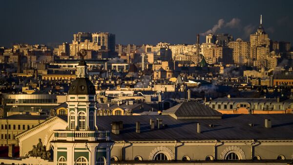 Pogled na Kunstkameru sa Isakijevske crkve u Sankt Peterburgu - Sputnik Srbija