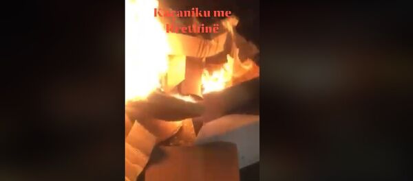 Спаљивање српских производа на КиМ - Sputnik Србија