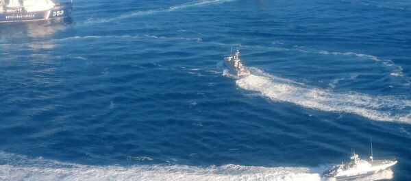 Ukrajinski brodovi u Kerčkom moreuzu Ukrajinski brodovi u Kerčkom moreuzu - Sputnik Srbija