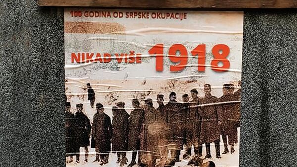 Plakati koji se mogu videti u gradovima širom Crne Gore - Sputnik Srbija