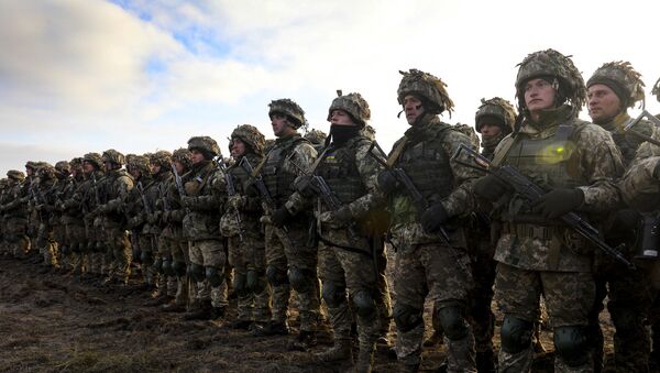 Učesnici taktičkih vojnih vežbi ukrajinske vojske - Sputnik Srbija