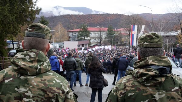 Protest Srba na Kosovu i Metohiji - Sputnik Srbija