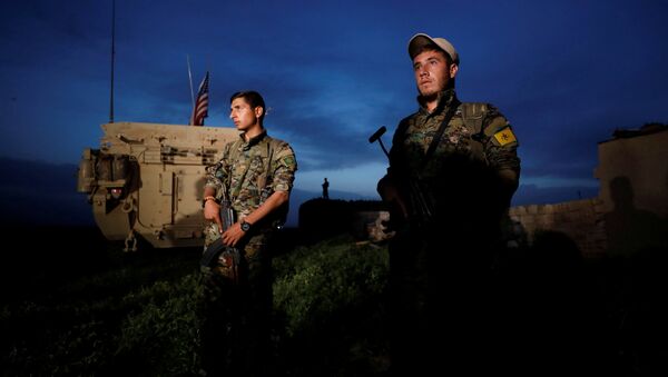 Kurdski borci na granici sa Turskom u Siriji - Sputnik Srbija