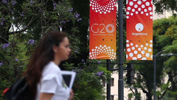 El logo del G20 en Argentina - Sputnik Srbija