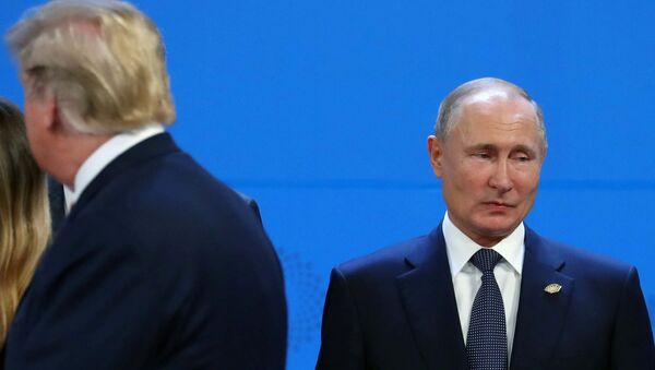 Владимир Путин и Доналд Трамп на самиту Г20 у Аргентини - Sputnik Србија