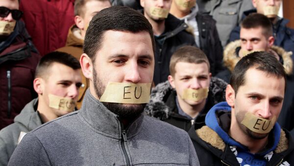 Protest studenata u Kosovskoj Mitrovici - Sputnik Srbija