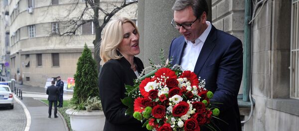 Željka Cvijanović i Aleksandar Vučić Željka Cvijanović i Aleksandar Vučić - Sputnik Srbija