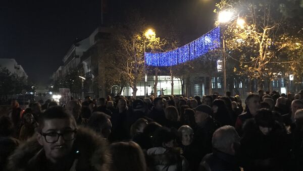 Protest zbog hapšenja Nebojše Medojevića u Podgorici - Sputnik Srbija