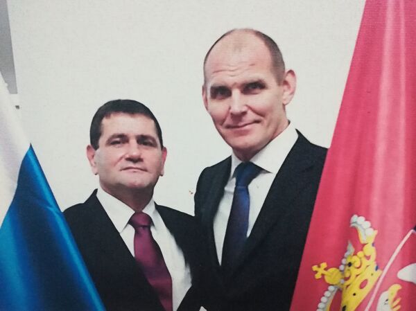 Пријатељи и кумови — Рајко Балтић, вишеструки првак Србије, репрезентативац Југославије, носилац бронзе са Светског првенства 2005. године, и Александар Карељин, освајач две златне и једне сребрне олимпијске медаље. - Sputnik Србија