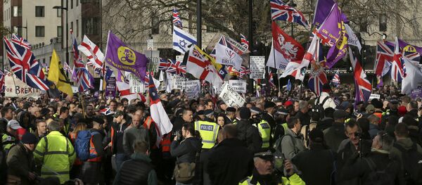 Протест присталица брегзита у Лондону - Sputnik Србија