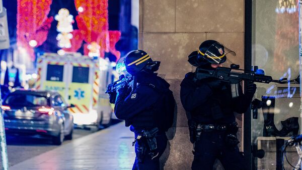 Полиција на месту терористичког напада у Стразбуру - Sputnik Србија