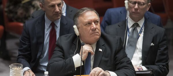 Američki državni sekretar Majk Pompeo na zasedanju Saveta bezbednosti UN - Sputnik Srbija