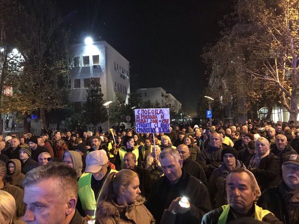 Protest Demokratskog fronta u Podgorici - Sputnik Srbija