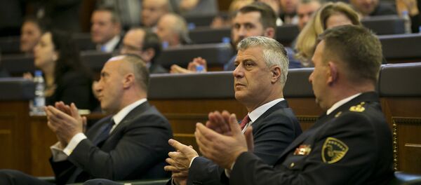 Hašim Tači u skupštini tzv. Kosova - Sputnik Srbija