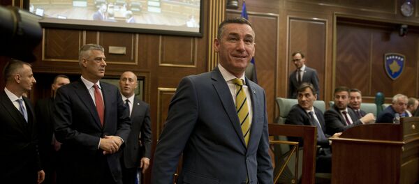 Kadri Veselji i Hašim Tači u skupštini tzv. Kosova Kadri Veselji i Hašim Tači u skupštini tzv. Kosova - Sputnik Srbija