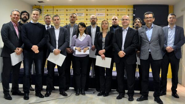 Лидери опозиционих странака потписали Предлог Заједничких услова опозиције за спровођење слободних и поштених избора. - Sputnik Србија