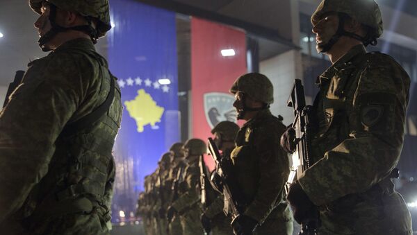 Припадници безбедносних снага самопроглашене републике Косово // AP Photo, Visar Kryeziu - Sputnik Србија