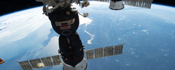 Dve ruske svemirske letelice, svemirski brod Sojuz MS-09 i brod za nabavku Progres 70 spojeni za Međunarodnu svemirsku stanicu - Sputnik Srbija