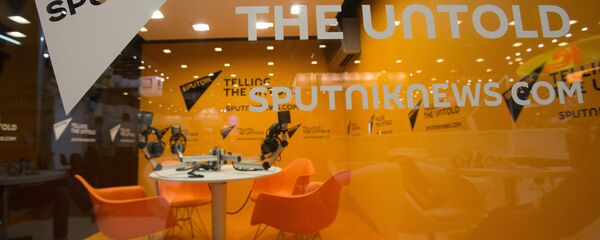 Studio agencije i radija Sputnjik na Međunarodnom ekonomskom forumu u Sankt Peterburgu - Sputnik Srbija
