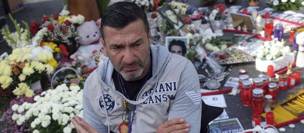 Давор Драгичевић снимљен на протесту у Бањалуци - Sputnik Србија