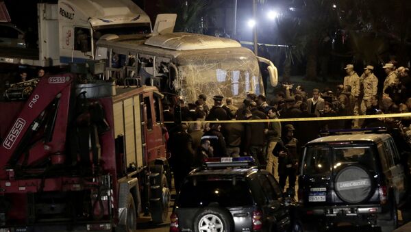 Policijski uviđaj na mestu napada u Egiptu - Sputnik Srbija