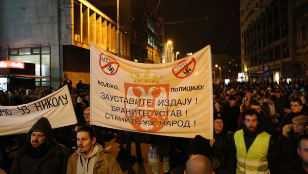 Protest u Beogradu Jedan od pet miliona - Sputnik Srbija