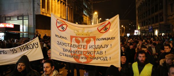Protest u Beogradu Jedan od pet miliona - Sputnik Srbija