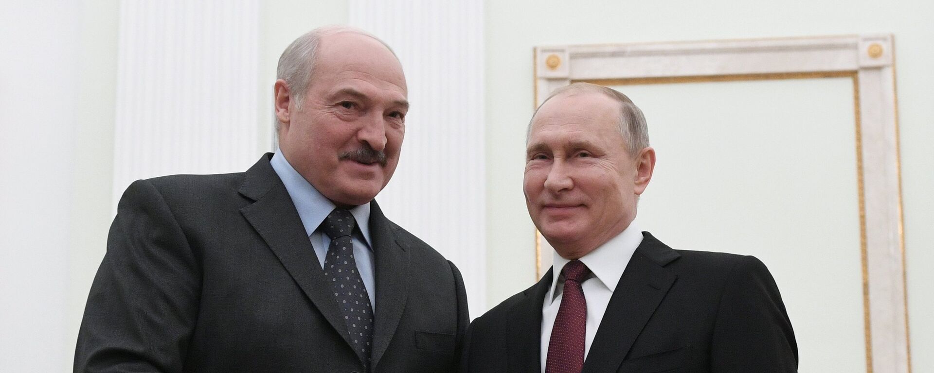 Predsednik Rusije Vladimir Putin i predsednik Belorusije Aleksandar Lukašenko - Sputnik Srbija, 1920, 29.12.2018