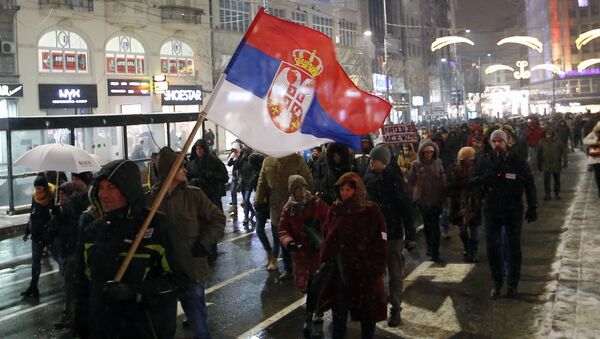 Протест „Један од пет милиона“ у Београду - Sputnik Србија