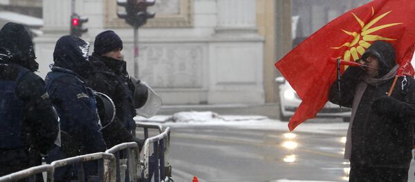 Протест у Скопљу - Sputnik Србија