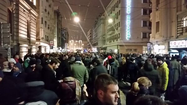 Protest Jedan od pet miliona u centru Beograda - Sputnik Srbija