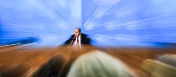 Министар спољних послова Русије Сергеј Лавров на конференцији за медије Министар спољних послова Русије Сергеј Лавров на конференцији за медије - Sputnik Србија